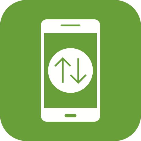 Data Connection Mobile Application Vector Icon
