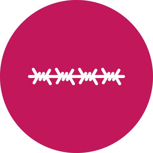 barbed wire Vector Icon