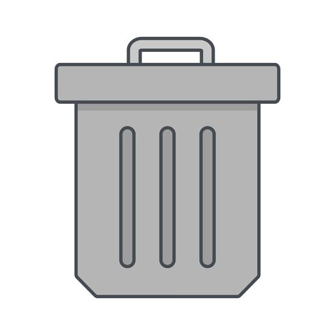 Icono de vector de basura