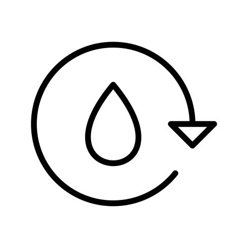 Water Recycle Vector Icon