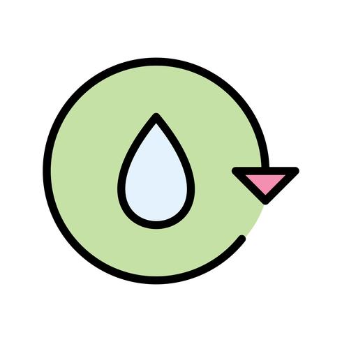 Icono de Vector de reciclaje de agua