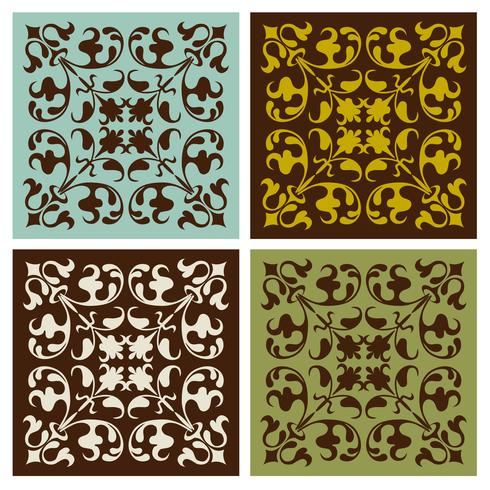 azulejos adornados vector