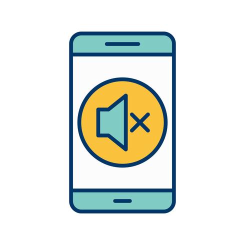 Silent Mobile Application Vector Icon