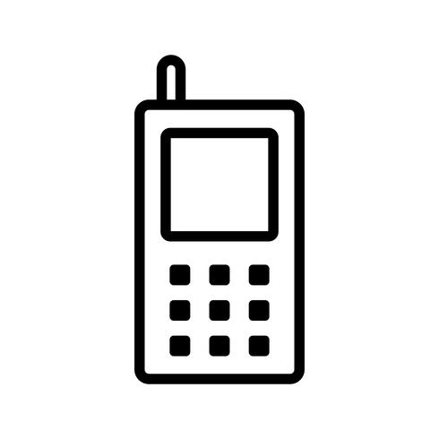 Icono de vector de teléfono celular