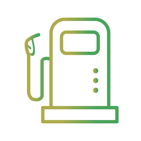 Icono de Vector de la estación de combustible