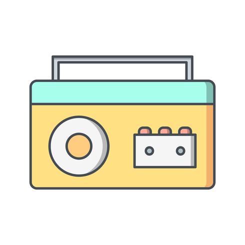 Icono de Vector de jugador de cassette