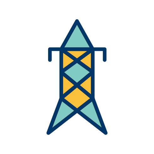 Electric tower Vector Icon