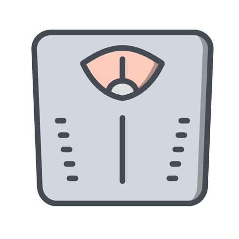 Icono de máquina de peso vectorial vector