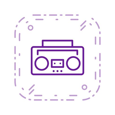 Icono de Vector de cinta de audio