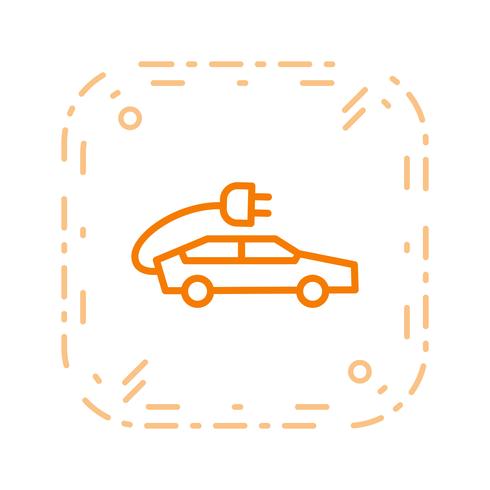 Electric Car Vector Icon