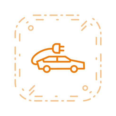 Electric Car Vector Icon