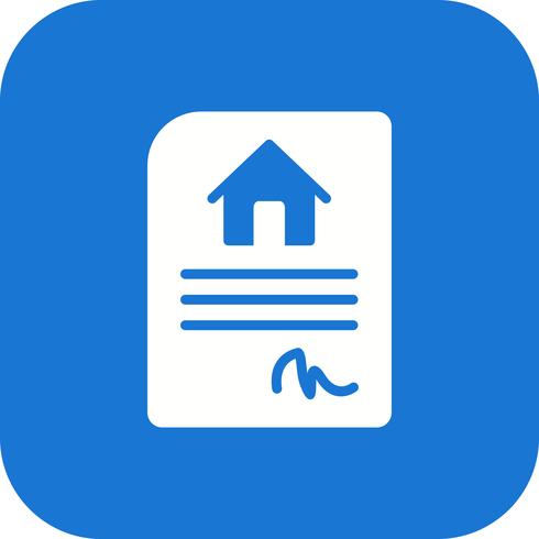 House Contract Vector Icon