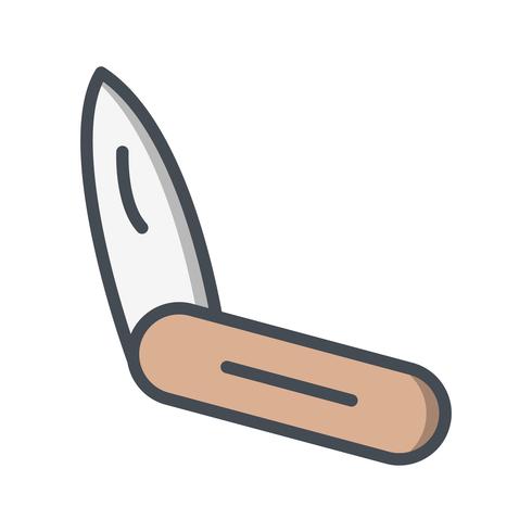 Icono de vector de cuchillo