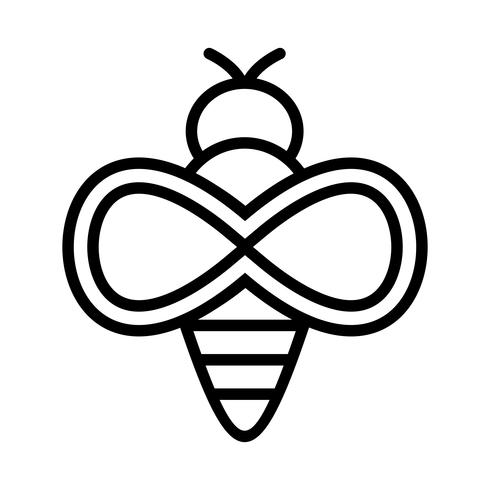 Icono de vector de abeja