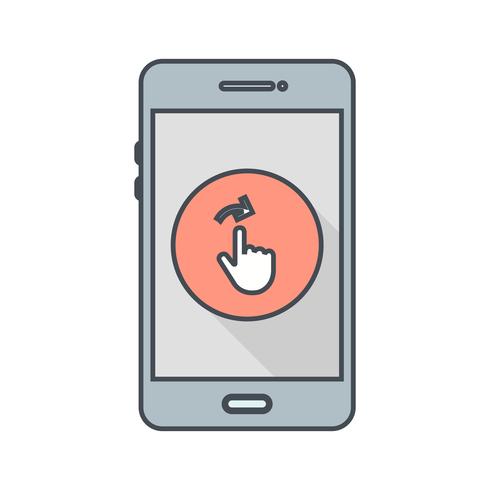 Swipe Mobile Application Vector Icon