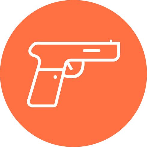 Icono de vector de pistola