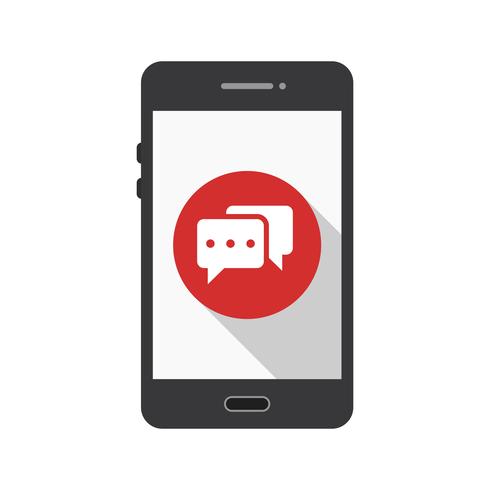Conversation Mobile Application Vector Icon