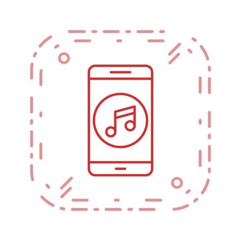 Music Mobile Application Vector Icon