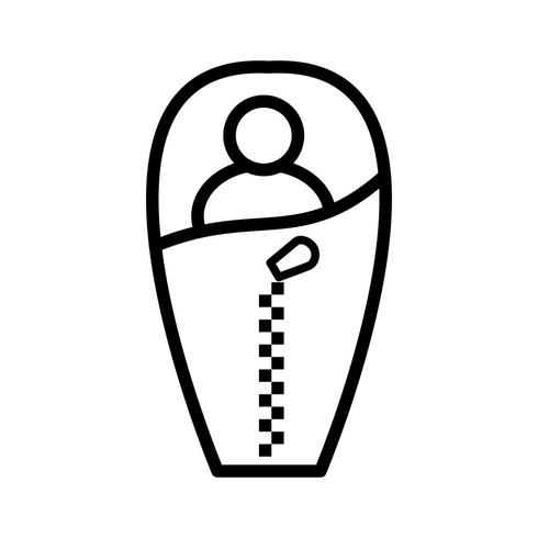 Sleeping Bag Vector Icon