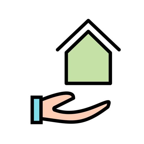 House on Hand Vector Icon