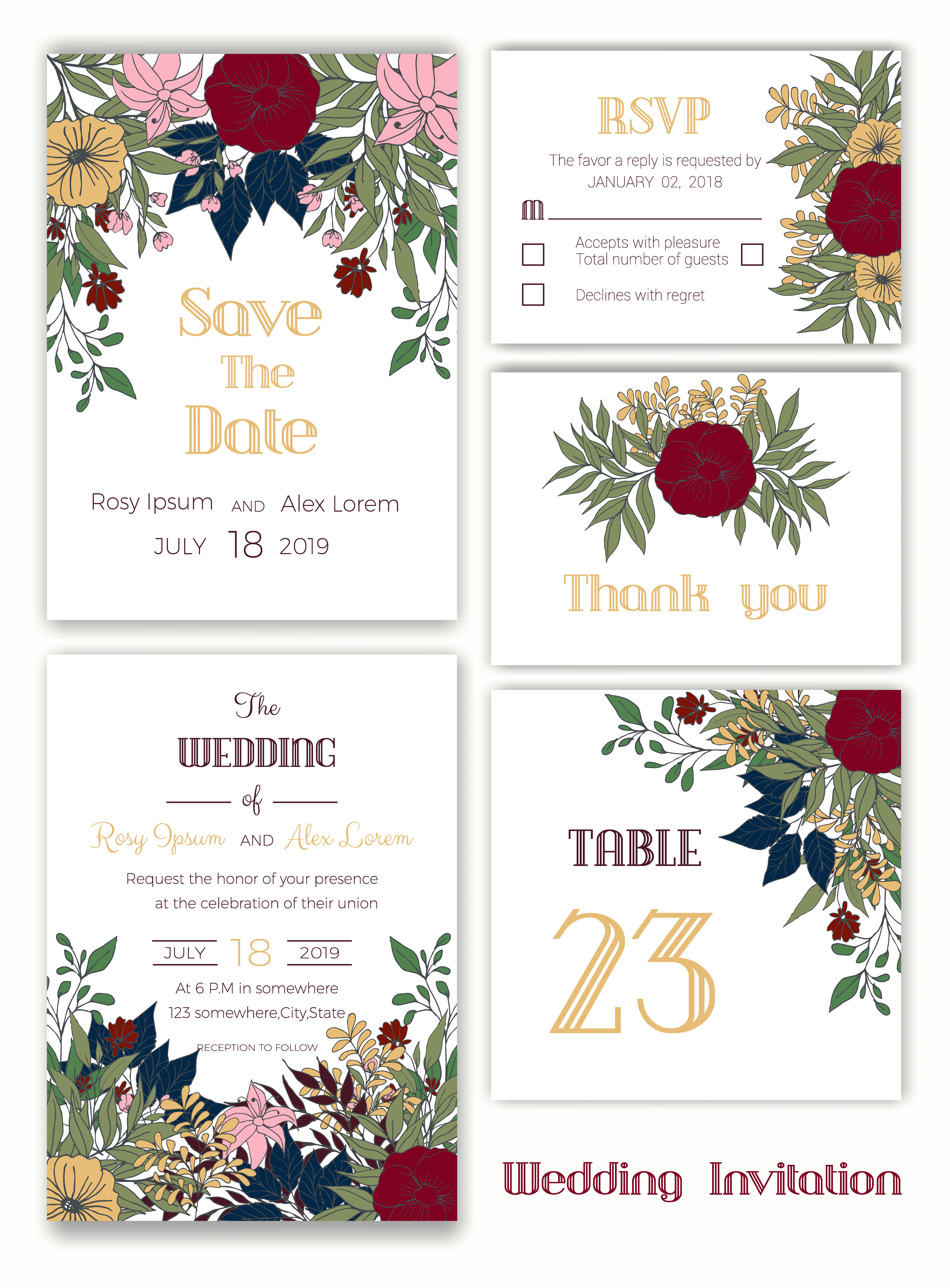 wedding-invitation-save-the-date-rsvp-card-thank-you-card-355859