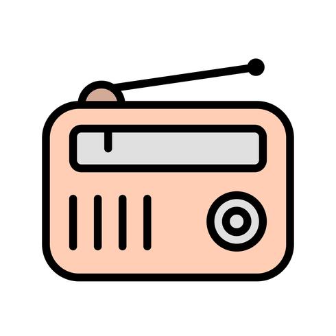 Icono de vector de radio