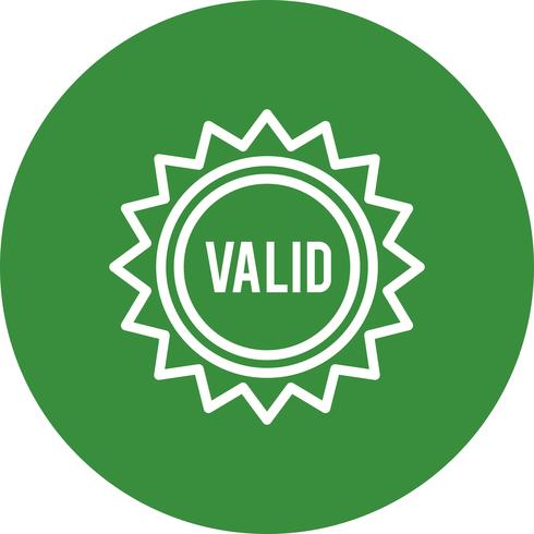 Vector Valid Stamp Icon