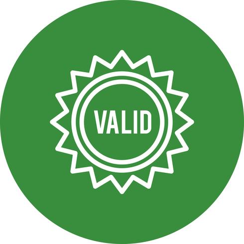 Vector Valid Stamp Icon