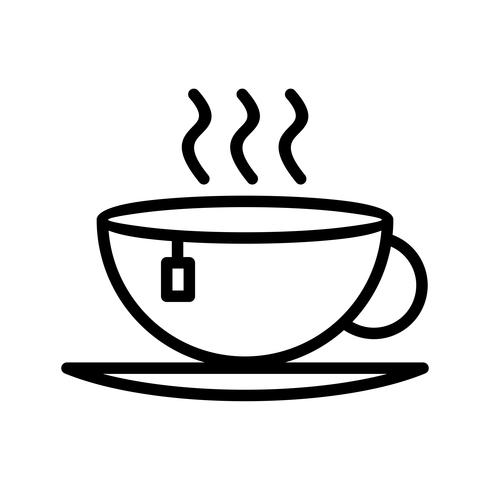 Vector icono de té