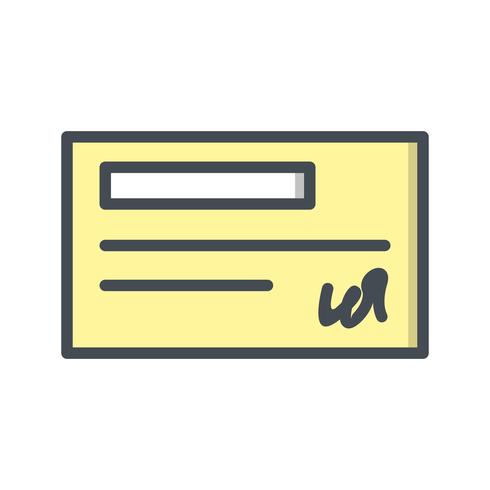 Vector Cheque Icon