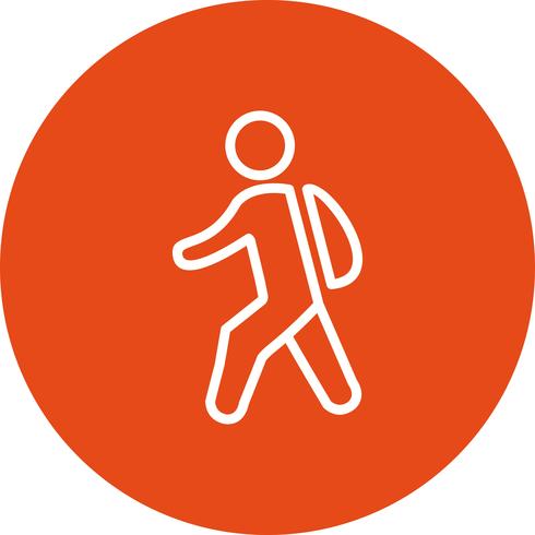 Vector Walking to School Icon