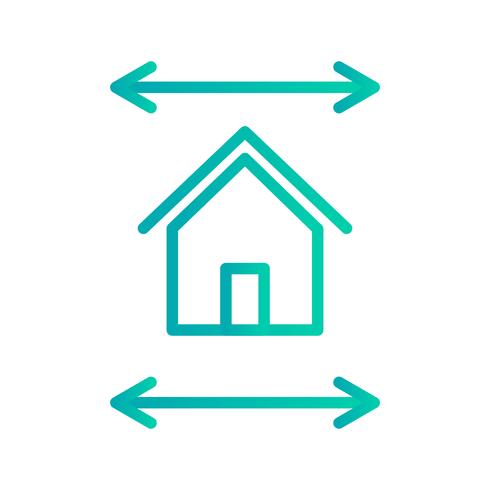 Real Estate Blueprint Vector Icon