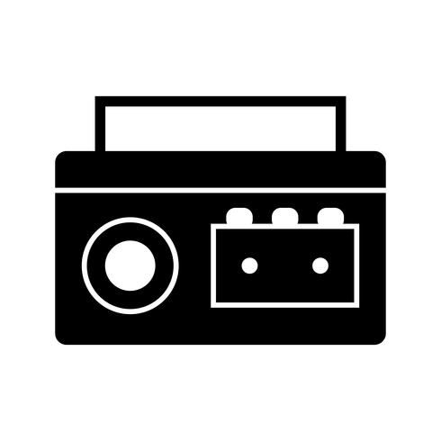 Icono de Vector de jugador de cassette
