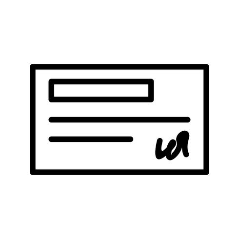 Vector Cheque Icon