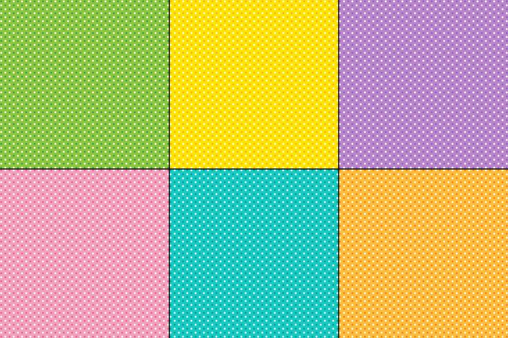 Easter small polka dot patterns vector