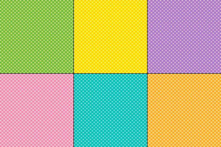 Easter small polka dot patterns vector