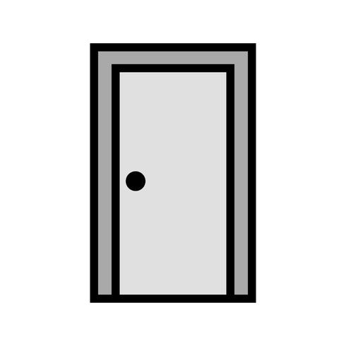 Icono de vector de puerta