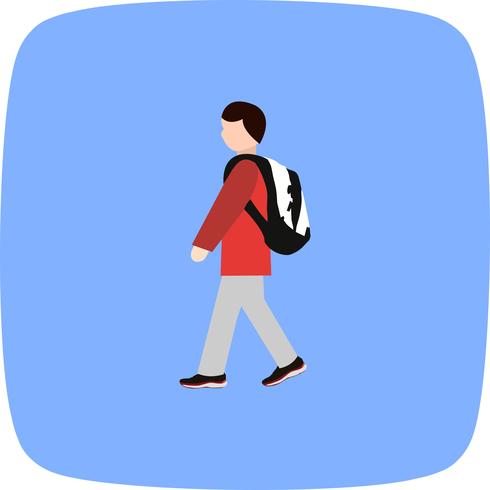 Vector Walking to School Icon