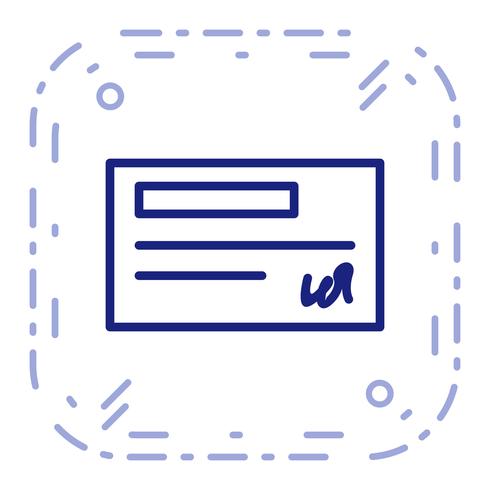 Vector Cheque Icon