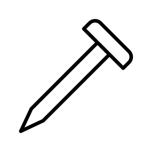 Nail Vector Icon