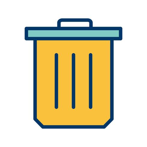 Icono de vector de basura