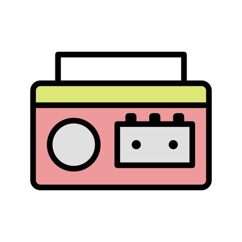 Cassette Player Vector Icon