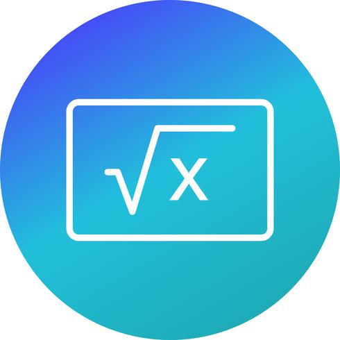 Icono de fórmula vectorial vector