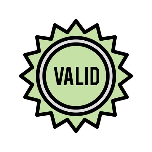 Vector Valid Stamp Icon