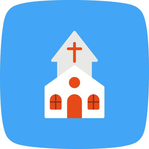 Icono de vector de iglesia