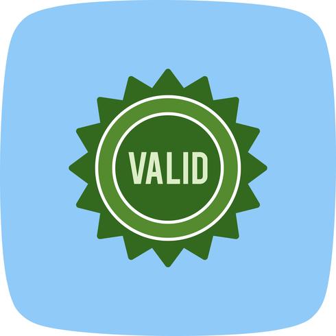 Vector Valid Stamp Icon