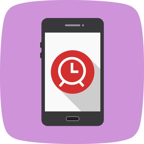 Icono de Vector de aplicación móvil de alarma