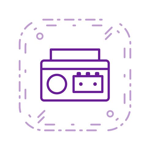 Cassette Player Vector Icon