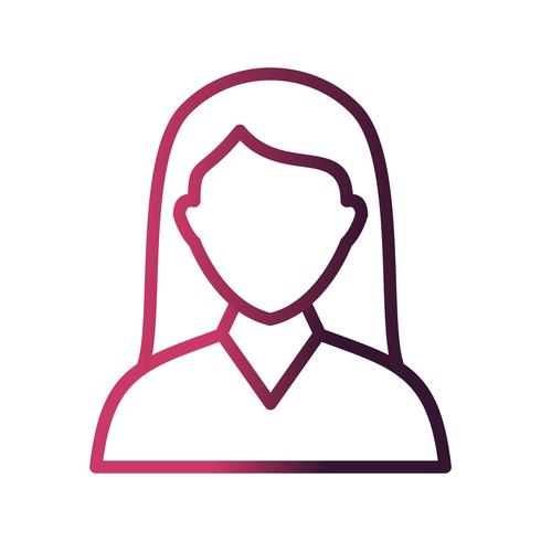 Vector Female Student Icon