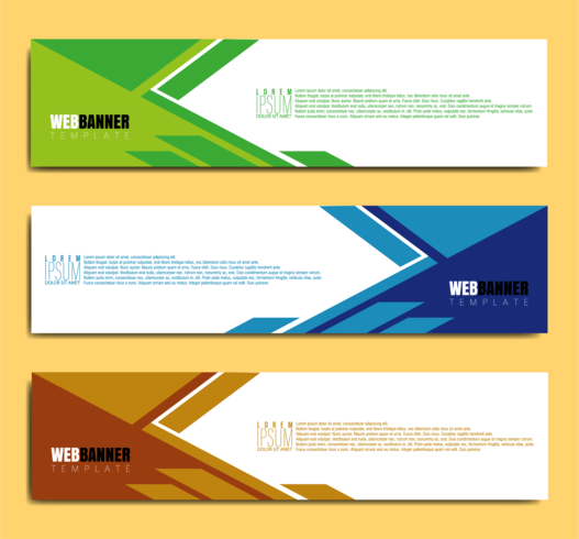 abstract banner web design vector